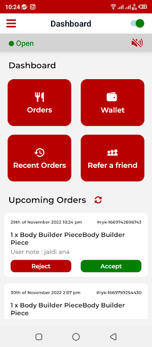 RYK Restaurant Screenshot 1