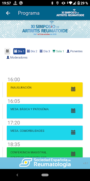 XI Simposio SER Screenshot 2