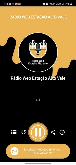 Rádio Web Estação Alto Vale Screenshot 2
