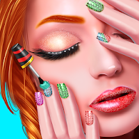 Christmas Nail Salon Makeover Dressup Makeup Game