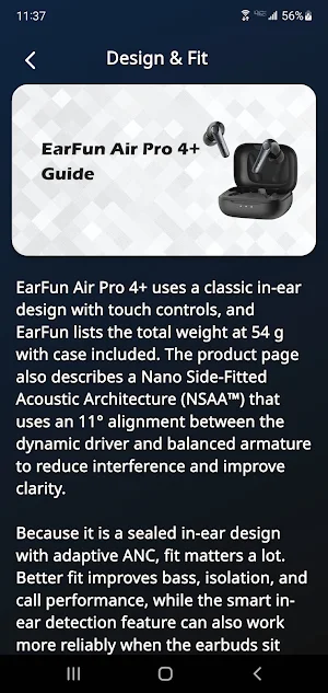 EarFun Air Pro 4+ Guide Screenshot 3