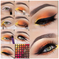 Step by Step Eyes Makeup Tutor