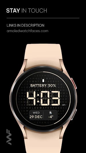 Awf Digital 1 - watch face Screenshot 2