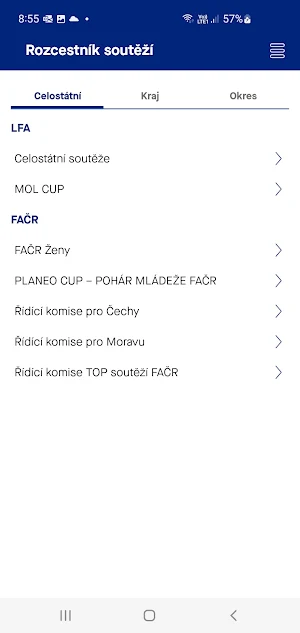 FotbalCZ Screenshot 1