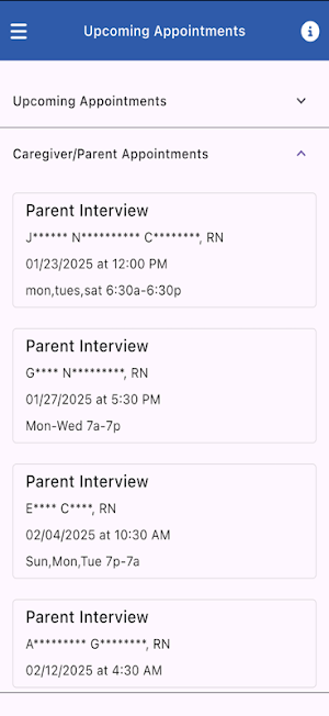 Angels of Care Mobile Screenshot 1