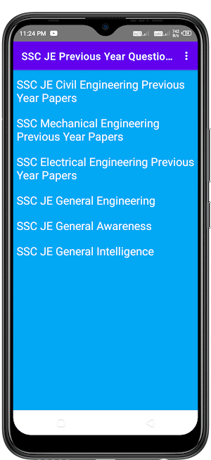 SSC JE Civil Electrical Papers Screenshot 0