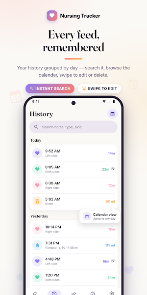 FeedLog: Baby Feeding Tracker Screenshot 3