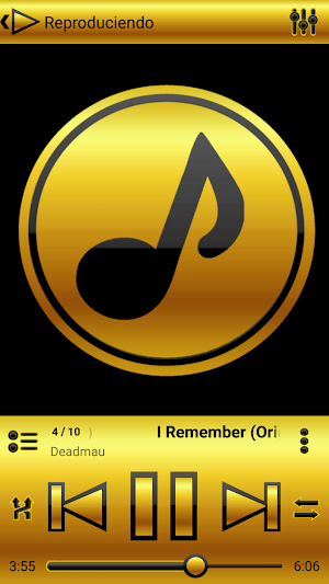 SKIN PLAYERPRO SPACE GOLD Screenshot 0