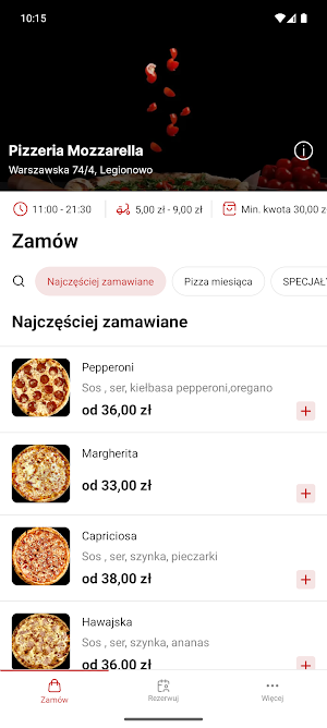 Pizzeria Mozzarella Legionowo Screenshot 0