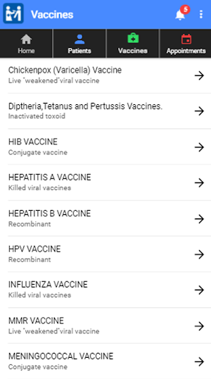 LifeHealth Vaccination Screenshot 3