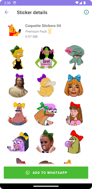 Coquette Stickers WASticker Screenshot 1