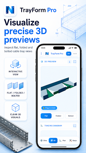 TrayForm Pro Cable Tray Layout Screenshot 3
