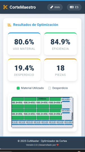 CutMaster - Cutting Calculator Screenshot 2