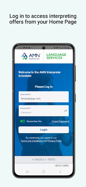 AMN Interpreter Scheduler Screenshot 0