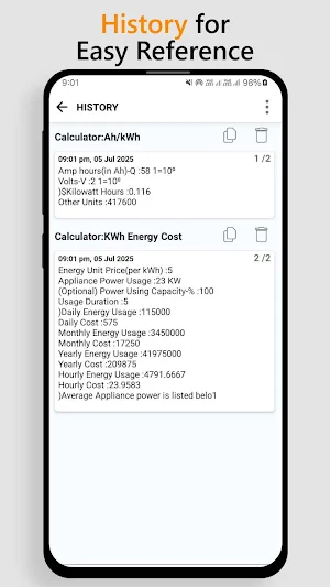 KWh Unit Calculator Screenshot 3