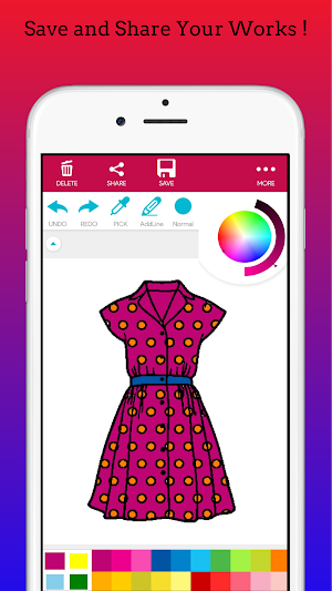Fashion Dress 2020 Coloring Book Screenshot 1