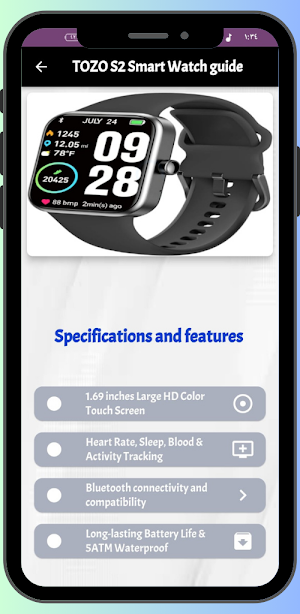 TOZO S2 Smart Watch Guide Screenshot 0