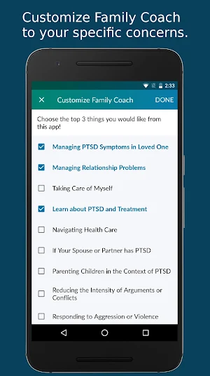 PTSD Family Coach Screenshot 1