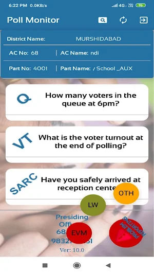 WB PollMonitoring App Screenshot 1