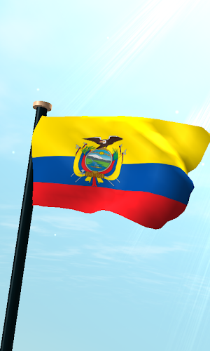Ecuador Flag 3D Free Wallpaper Screenshot 0