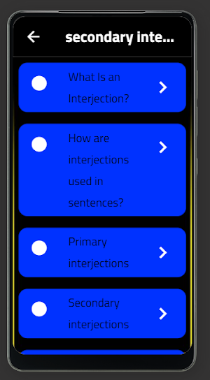 secondary interjections Screenshot 1
