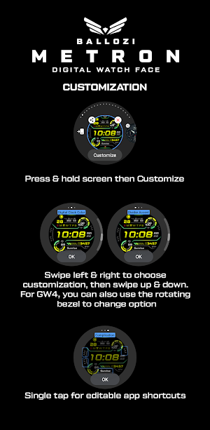 BALLOZI Metron Watch Face Screenshot 3