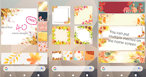 Sticky Memo Notepad Autumn Screenshot 0