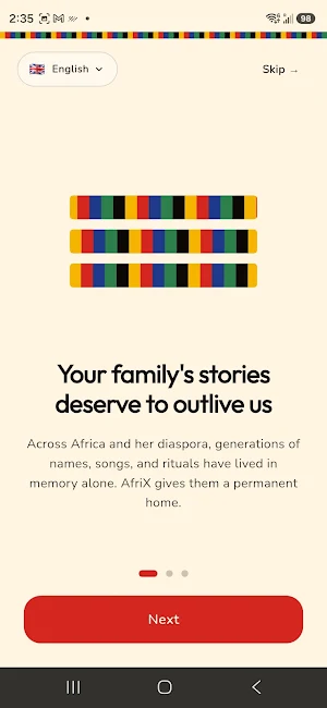 AfriX: Family Tree & Legacy Screenshot 1