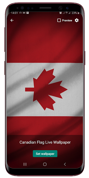 Canada Flag Live Wallpaper Screenshot 1