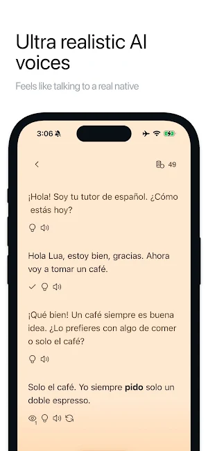 Lua: Speak Languages with AI Screenshot 1