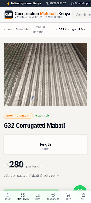 Construction Material Kenya Screenshot 0