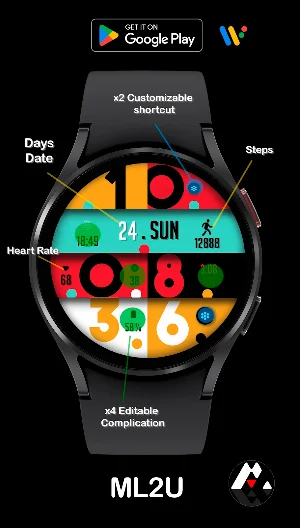 ML2U 145 Watch Face Screenshot 1