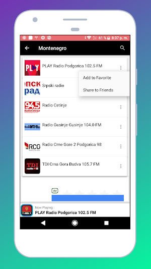 Radio Montenegro: Radio Online Screenshot 2