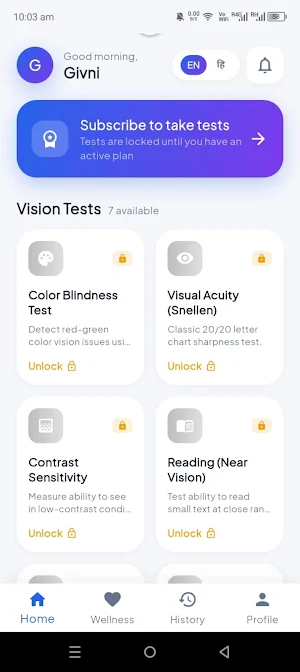 Vision Test Screenshot 0