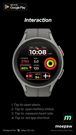 Minimal Dashboard Watch Face 2 Screenshot 3