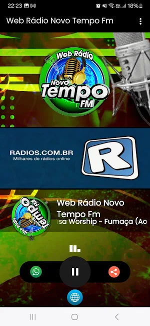 Web Rádio Novo Tempo Fm Screenshot 2