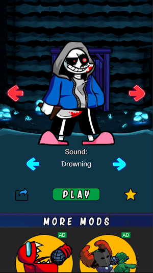 FNF Dusttale Mod Test Screenshot 1