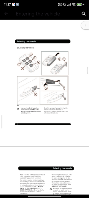 Land Rover Evoque User Manual Screenshot 2