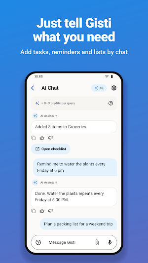 Gisti: AI Checklist Assistant Screenshot 0