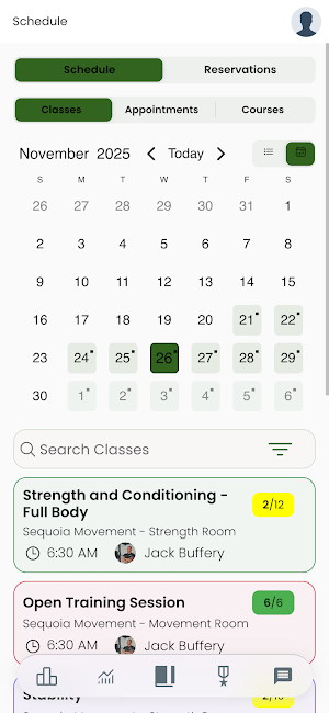 Sequoia Movement Training App Screenshot 1
