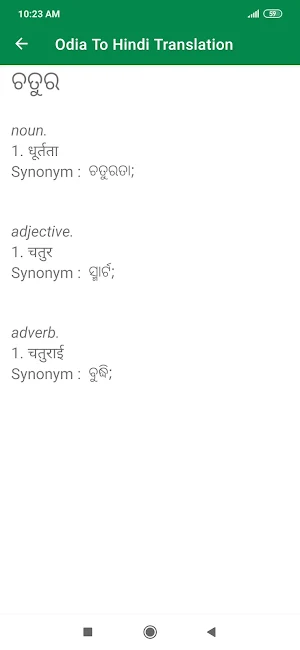 Odia Hindi Dictionary Screenshot 0