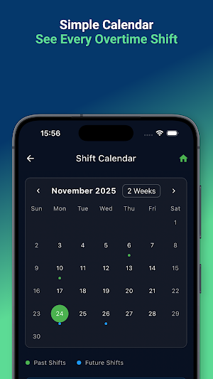 Overtime Live - Shift Tracker Screenshot 3