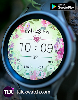 Aquarelle Watch Face Screenshot 3