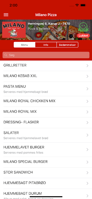 Milano Pizza Screenshot 0