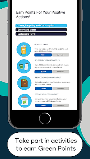 GREen Rewards; Greenwich Screenshot 1