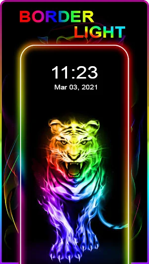 Border Light Live Wallpaper - Edge Lighting Colors Screenshot 3