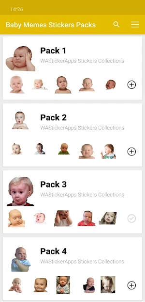 Funny baby faces stickers WAStickerApps Screenshot 0