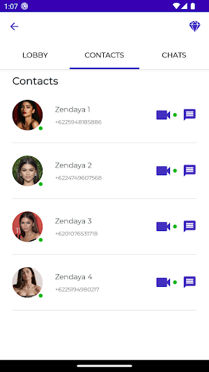 Zendaya Fake Chat & Video Call Screenshot 3