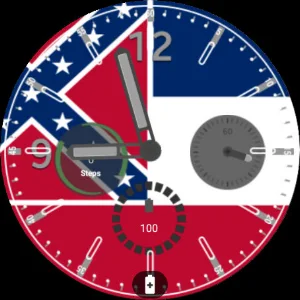 Mississippi Flag Watchface Screenshot 3