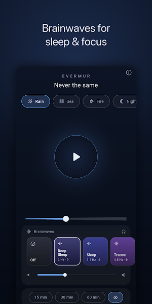 Evermur: Sleep & Rain Sounds Screenshot 1